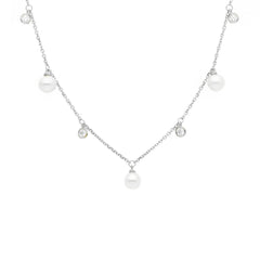 18 Karat Gold - 750 Süsswasserperlen Halskette - 267599