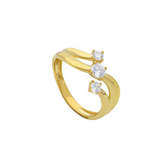 18 Karat Gold - 750 Ring mit Zirkonia Steinen