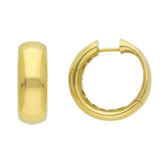 Creolen 18K 750 Gold – Elegante Damen Ohrringe - 275955