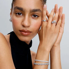 Pandora Ring Wavy Pavé Heart - 193661C01