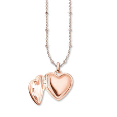 Thomas Sabo Sterling Silver Glam & Soul Kette Herzmedaillon rosé - KE0035-923-14-L45v