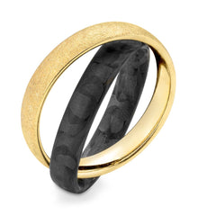 Breuning Trauringe Tenere mit Carbon - 48/06755 & 48/06756