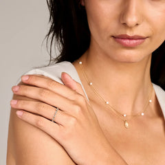 Bague Blush en or jaune et blanc 585/14 carats avec zircone - 1257BZI