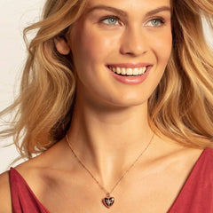 Thomas Sabo Sterling Silver Glam & Soul Kette Herzmedaillon rosé - KE0035-923-14-L45v