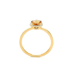 Ring in 18 Karat Gelbgold mit gefassten Diamanten und Citrin -
R2880018GYN14 2
