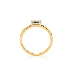 Facet Colors Ring in 18 Karat Gelbgold mit gefassten Diamanten und einem Amethyst - R9107026GYN14 2