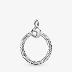 Pandora Kettenanhänger: Small O Pendant - Sterling-Silber