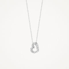 Blush Halskette mit Herzanhänger in 14K Weissgold mit Zirkonia 3072WZI