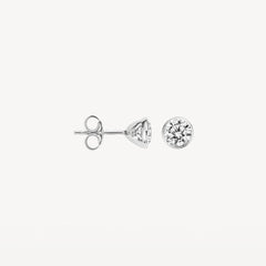 Boucles d'oreilles à tige Blush 7258WZI - or blanc avec zircone (585)