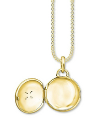 Collier en argent sterling Glam & Soul de Thomas Sabo avec médaillon rond en forme d'étoile nautique - KE0037-895-25-L45v