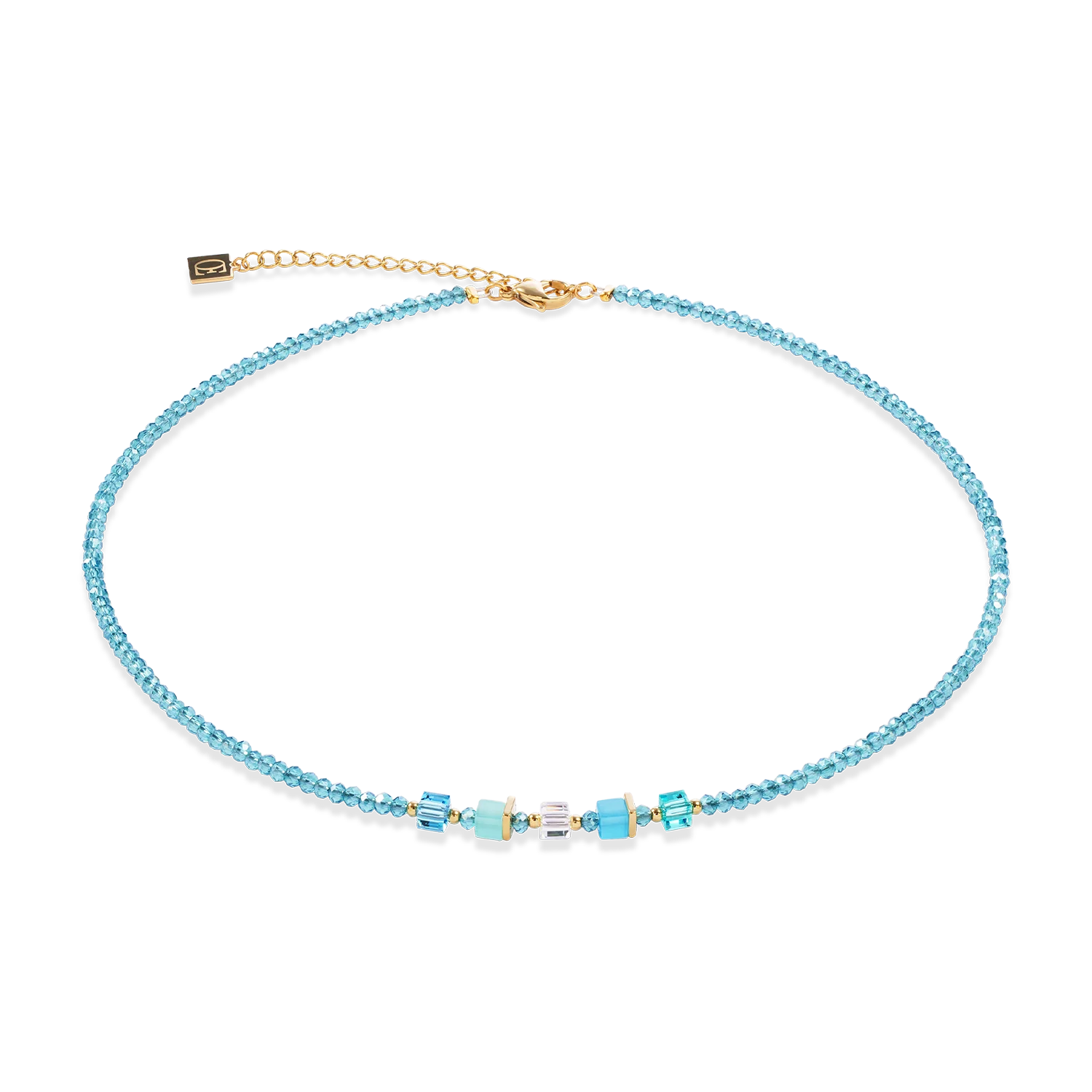 Coeur de Lion Joyful Colours Update Damen Collier in Gold & Türkis - 4464/10-0600