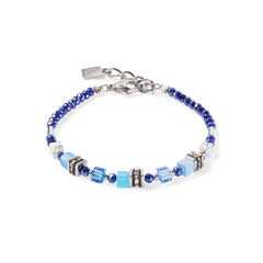 Coeur de Lion Mini Cubes Blau Damen Armband - 4565/30-0700