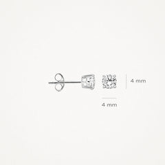 Blush Ohrhänger aus Weissgold (585) mit Zirkonia - 7127WZI