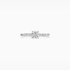 Blush Verlobungsringe in 585/14 Karat Weissgold mit Labordiamant - LG1006W