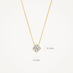 Collier Blush 3057YZI - Or jaune (585) avec zircone