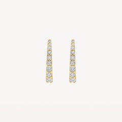 Boucles d'oreilles créoles Blush 7342YZI – Or jaune (14 carats) avec zircone