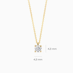 Blush Lab Diamonds Halskette (585er) Gelbgold mit laborgegezüchtetem Diamanten - LG3002Y