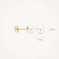 Blush Ohrhänger aus Gelbgold (585) mit Süsswasserperle - 7151YPW