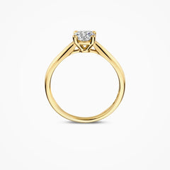 Bagues de fiançailles Blush en or jaune 585/14 carats avec diamants taille laboratoire - LG1004Y