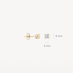 Blush Ohrhänger aus Gelbgold (585) mit Zirkonia - 7128YZI