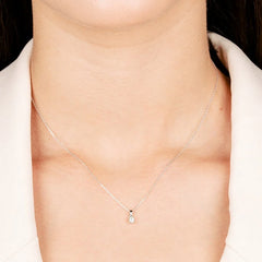 Facet Classic Express Eye Clean Weissgold Halskette