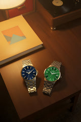 Claude Bernard NEO 1973 Damen Datum Grün 35 mm - 50505 3M VIN