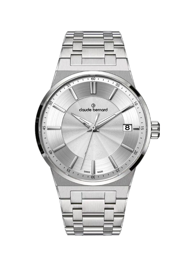 Claude Bernard NEO 1973 Damen Datum Silber 35 mm