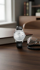 Claude Bernard Classic Herren Grossdatum Silber 40,5 mm - 53007 3 AIN