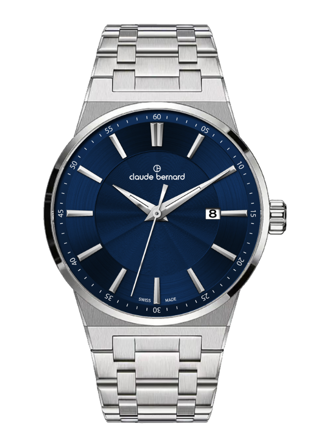 Claude Bernard NEO 1973 Herren Datum Blau 41 mm