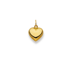 Pendentif coeur en or jaune 18 carats 750 - 11x11 mm