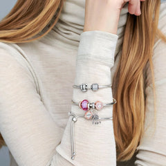 Pandora Armband mit strahlendem Pavé-Kugelverschluss: Glanz und Glamour - 590723CZ