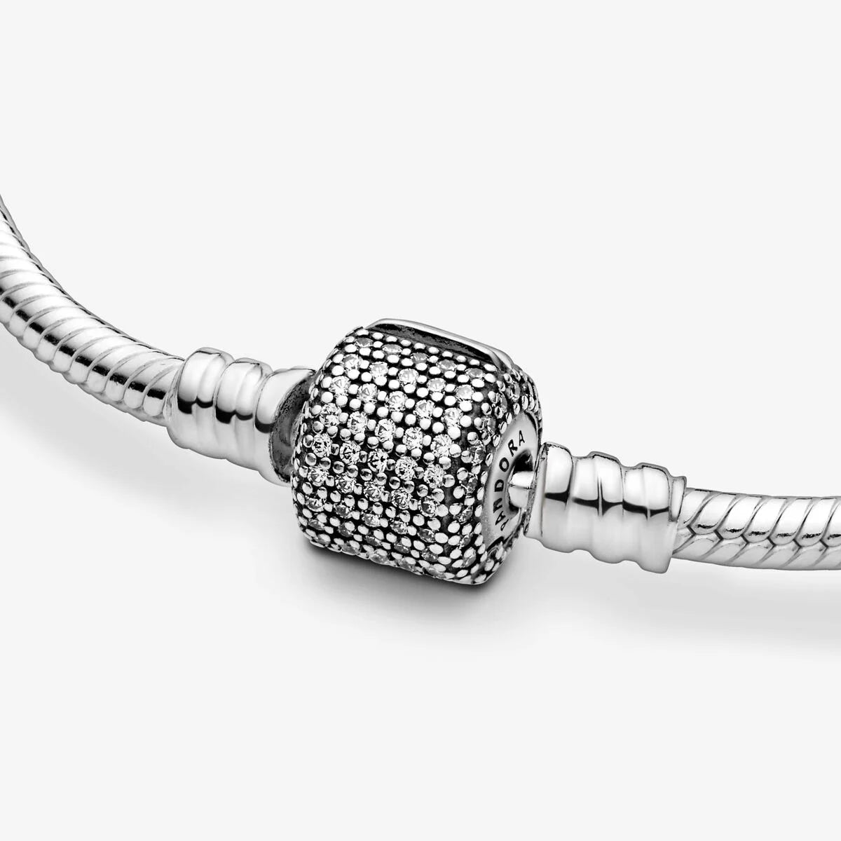 Pandora Armband mit strahlendem Pavé-Kugelverschluss: Glanz und Glamour - 590723CZ