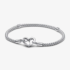 Pandora Moments Armband Herzverschluss mit Unendlichkeitssymbol - 592453C00-18