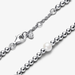 Pandora Armband für Damen: Süsswasserzuchtperle & Kugeln - Sterling-Silber