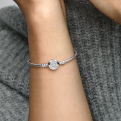 Pandora Moments: Schlangen-Gliederarmband mit Glitzernder Kronen-O - 599046C01