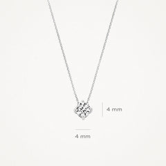 Blush Damen Halskette in 585/14 Karat Weissgold mit Zirkonia - 3057WZI