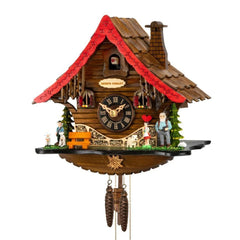 Mechanische Kuckucksuhr mit Heidifamilie & Tiere