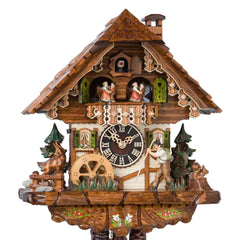 Mechanische Kuckucksuhr mit Musik Tanzpaar
