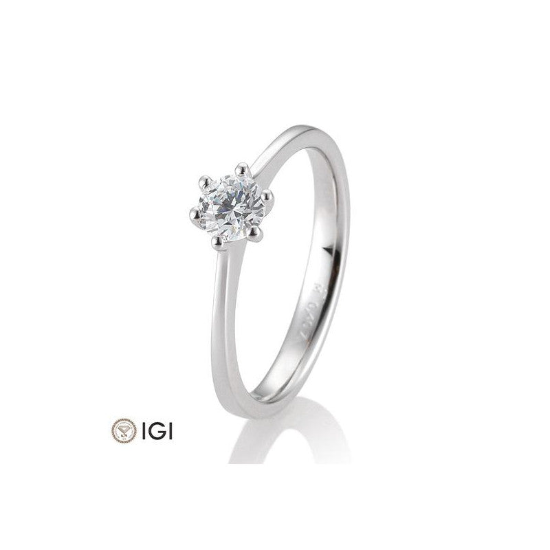 18 Karat Solitär-Ring 6er Krappe 0,40-0,60 ct. - 41859850