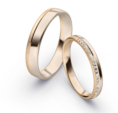 Rauschmayer Trauringe mit 20 Brillanten 0.1 ct. - 72-50031