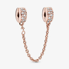 Pandora Komfortkette: Klarer Pavé - Rosévergoldet, Cubic Zirkonia