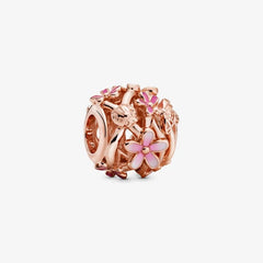 Pandora Charm: Gänseblümchen - Offen Gearbeitetes, Rosévergoldet
