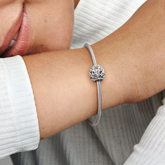 Pandora Charm: All Over-Herzen aus Sterling-Silber