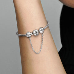 Pandora Komfortkette Charm: Family Forever - Sterling-Silber