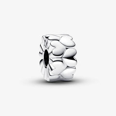 Pandora Clip-Charm: Herzmuster, Sterling-Silber