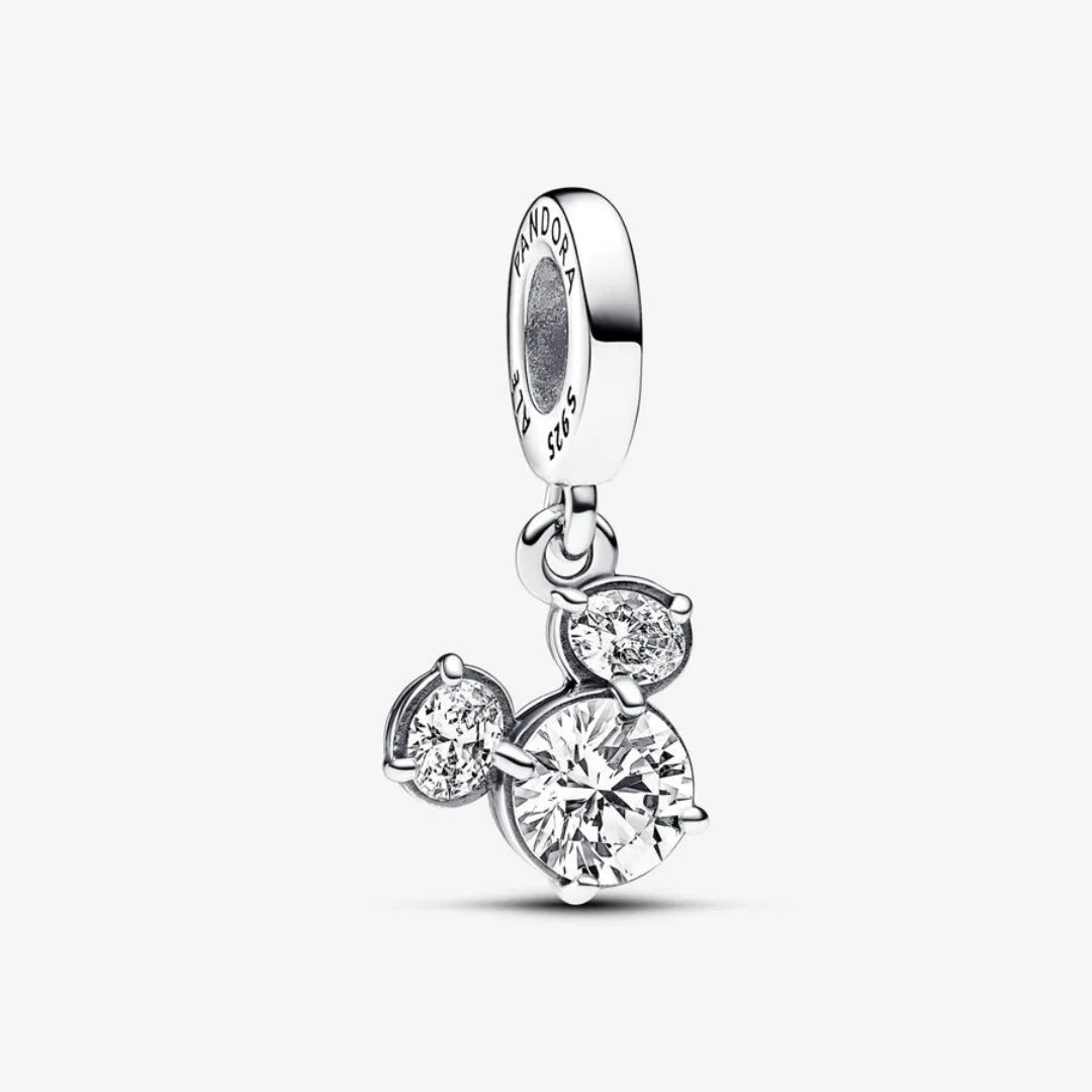 Pandora Disney Charm-Anhänger: Micky Maus Funkelnder Kopf Silhouette