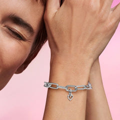 Pandora ME Mini Charm-Anhänger: Freihandherz - Sterling-Silber
