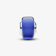 Pandora Mini-Charm: Blaues Murano-Glas, Sterling-Silber