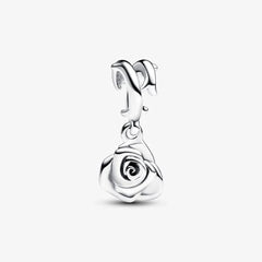 Pandora Charm-Anhänger: Blühende Rosen - Sterling-Silber