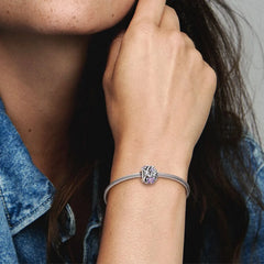 Pandora Charm Lila Gänseblümchen, Purpur, Emaille